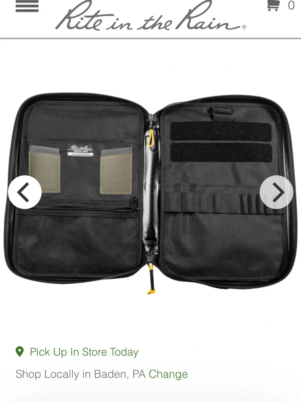 Rite in the Rain Monsoon waterproof Command Desk - Black/Olive